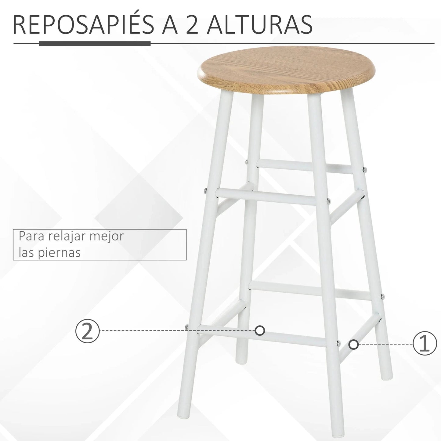 Ensemble table haute de bar et 2 chaises