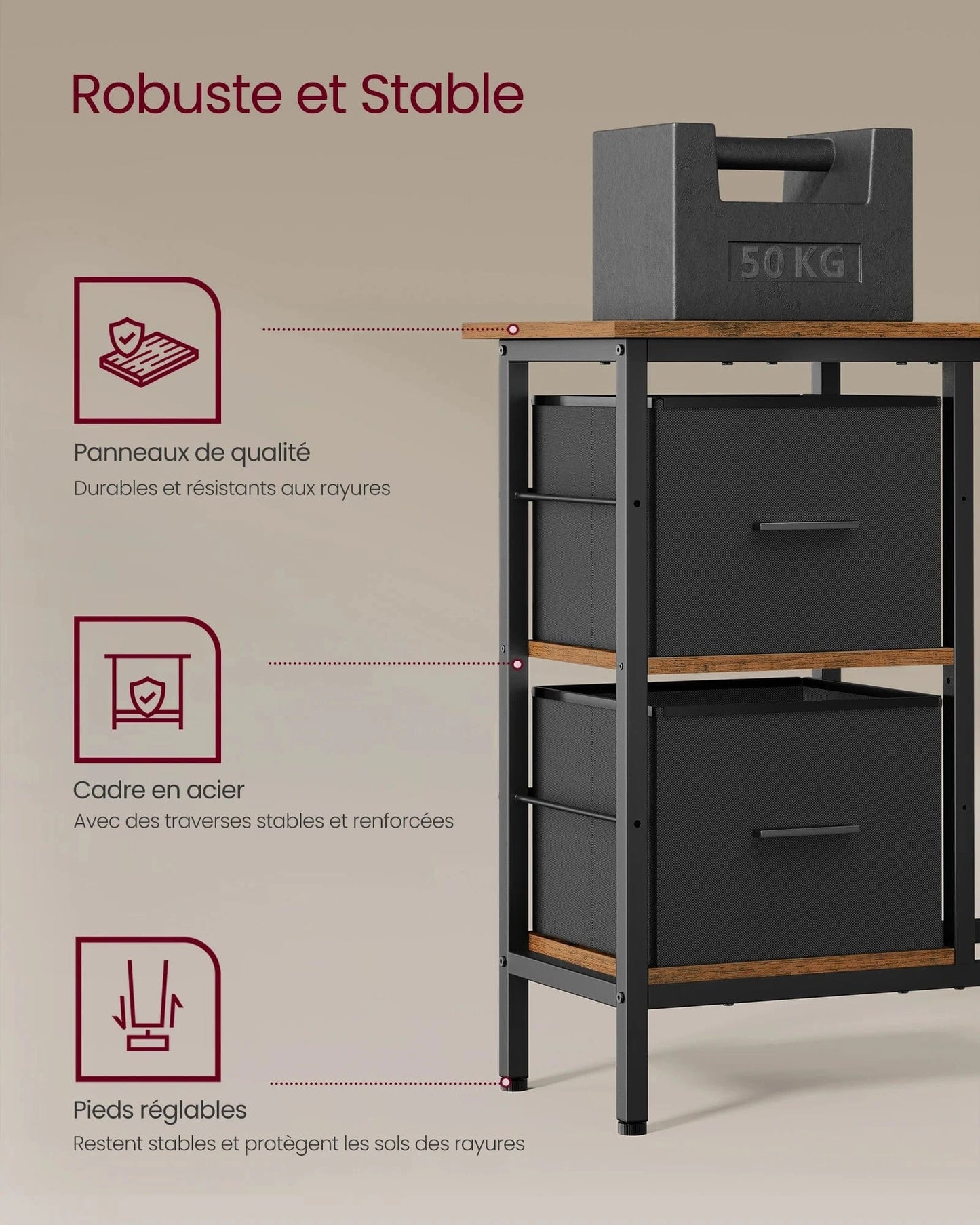 Bureau en l avec rangement