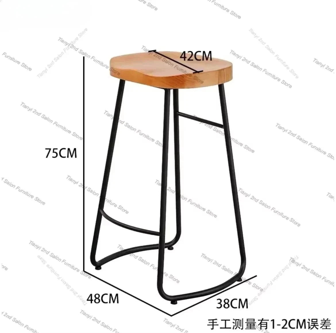 Table haute longue style rustique