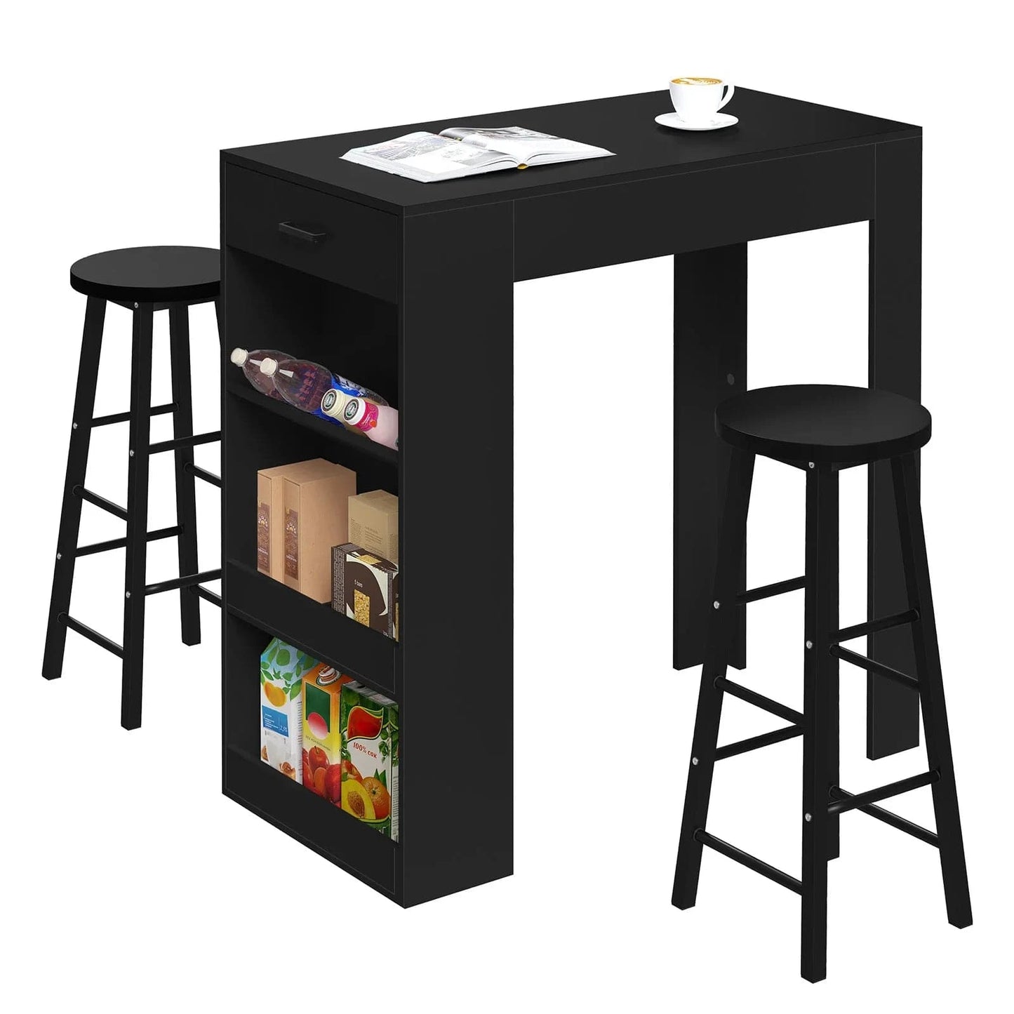 Table haute bois 2 personnes