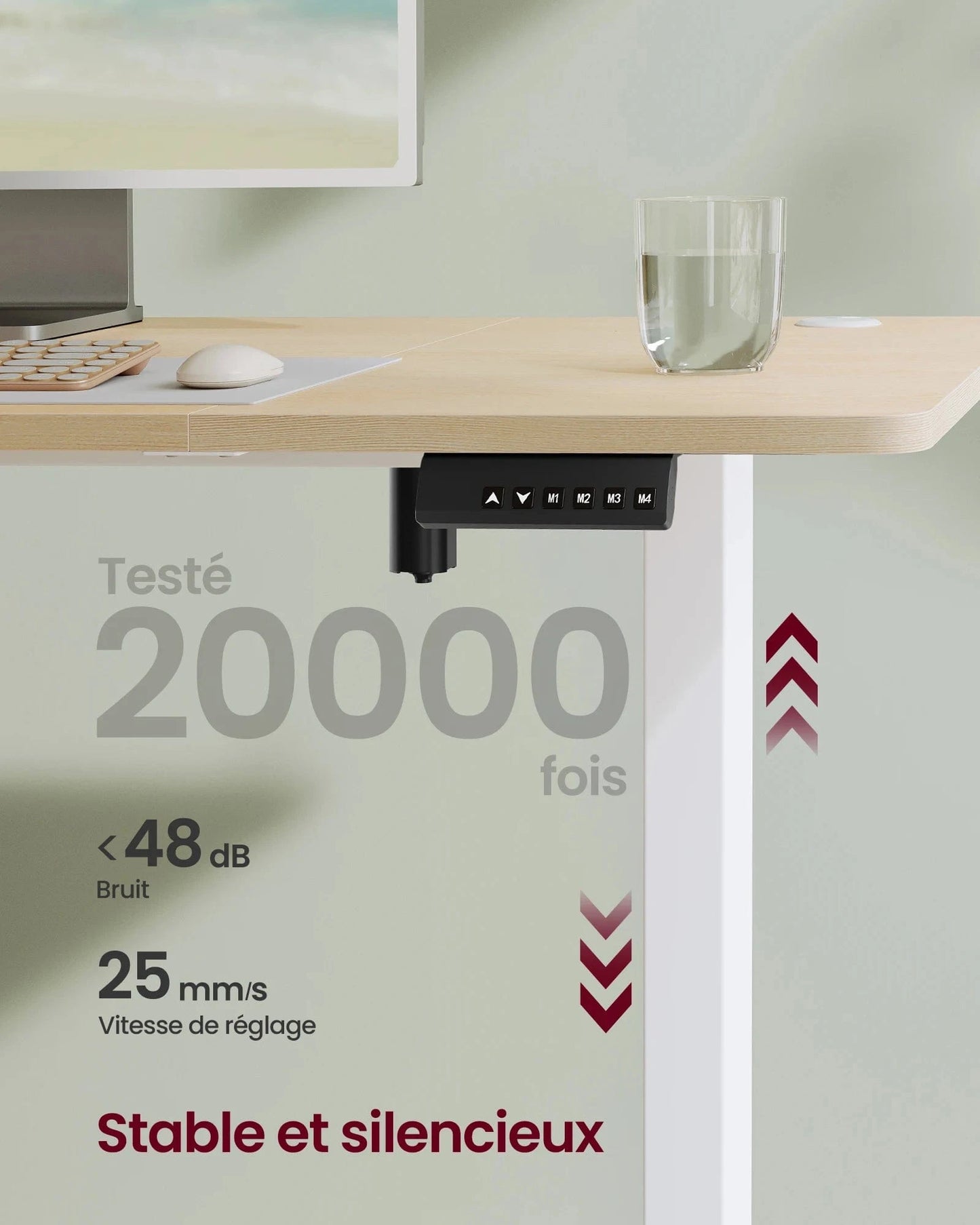 Bureau ajustable électrique
