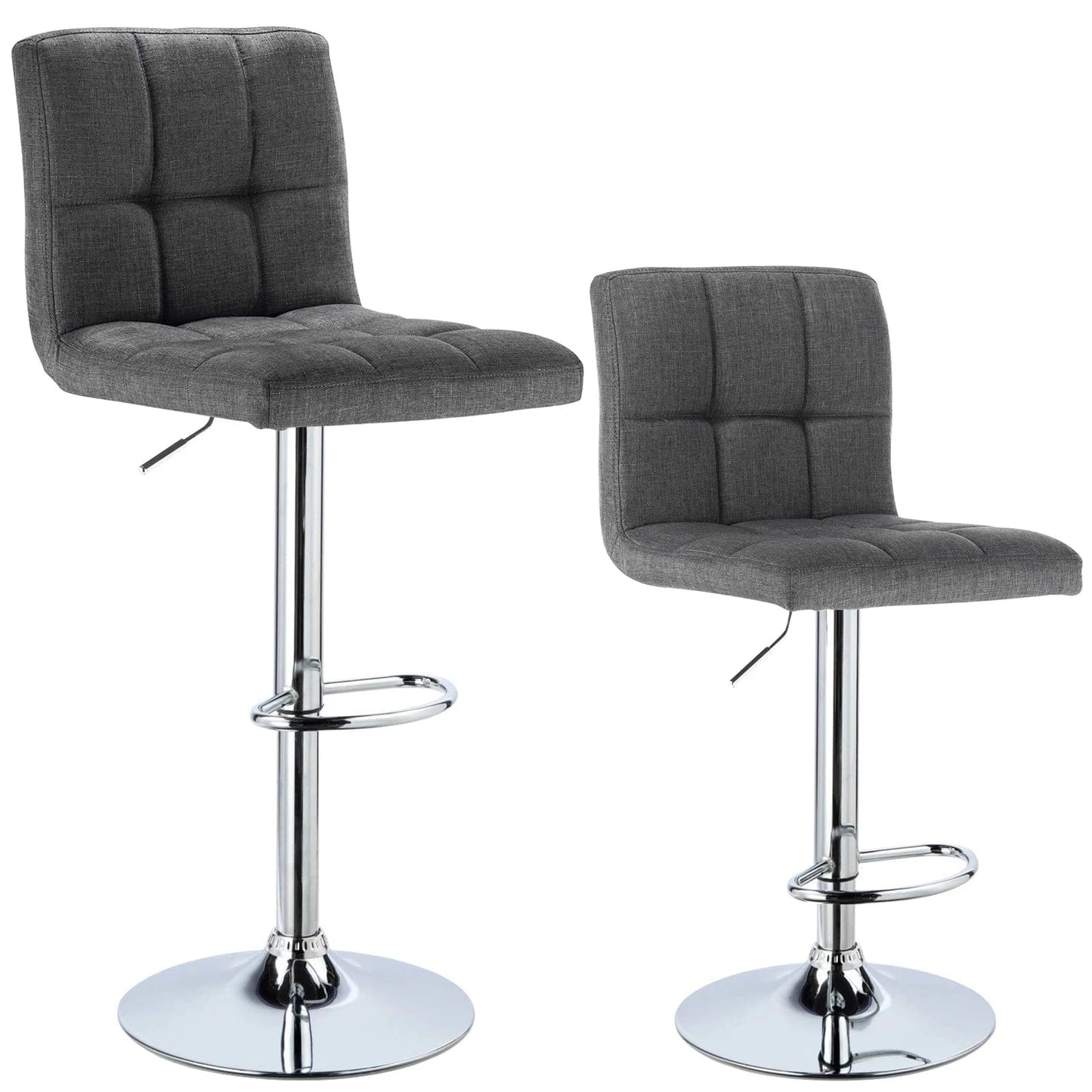 Chaise haute bureau en tissu | SET 2 PIÈCES