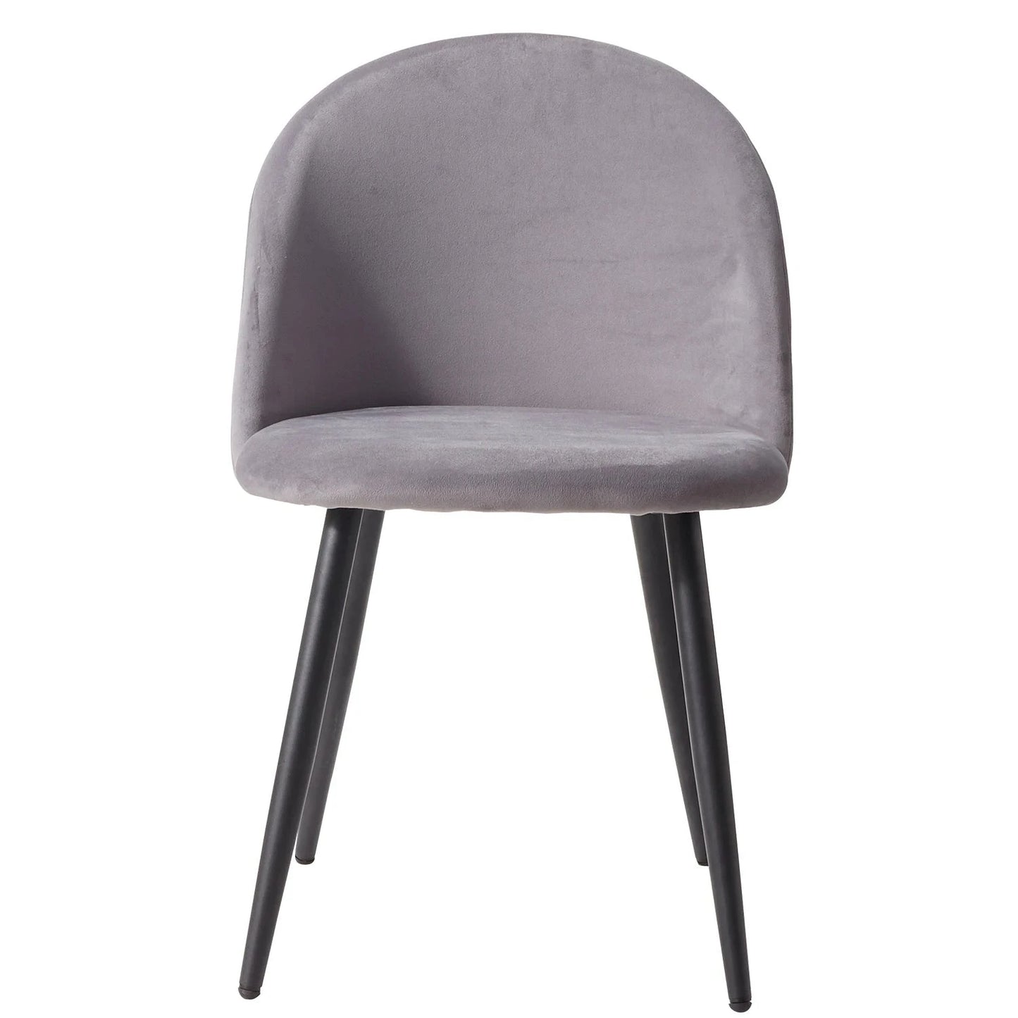 Chaise de réunion style nordique en velours | SET DE 4 PIÈCES