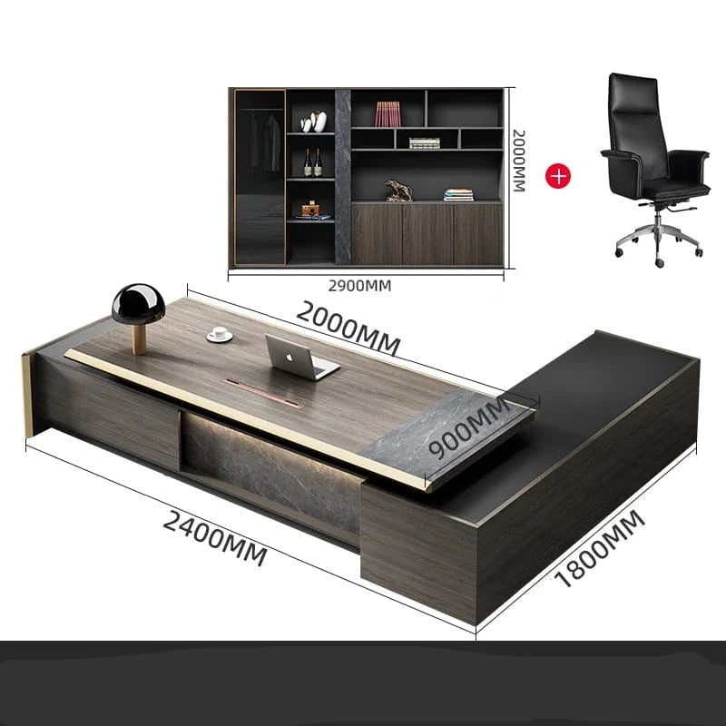 Bureau de direction en bois design moderne