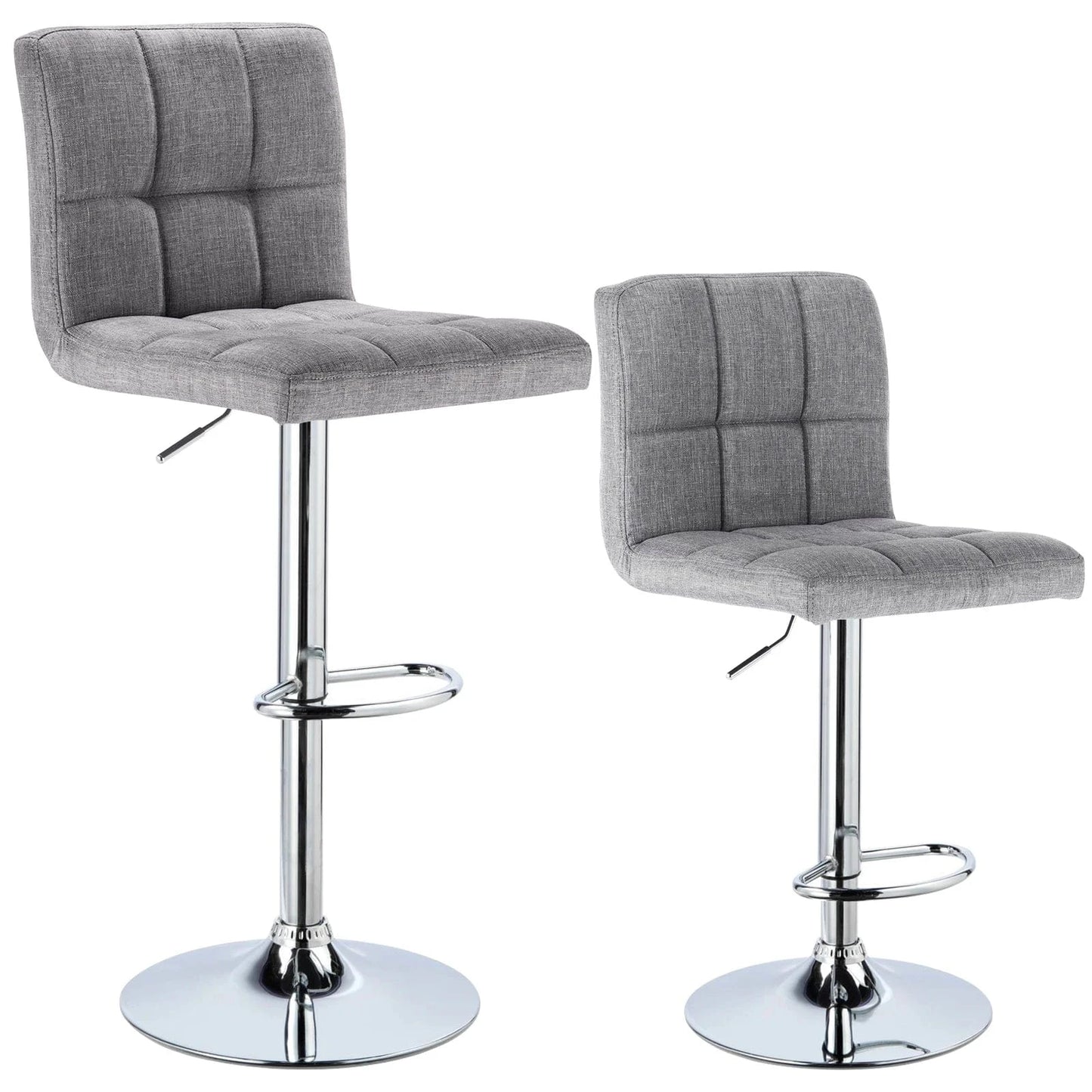 Chaise haute bureau en tissu | SET 2 PIÈCES