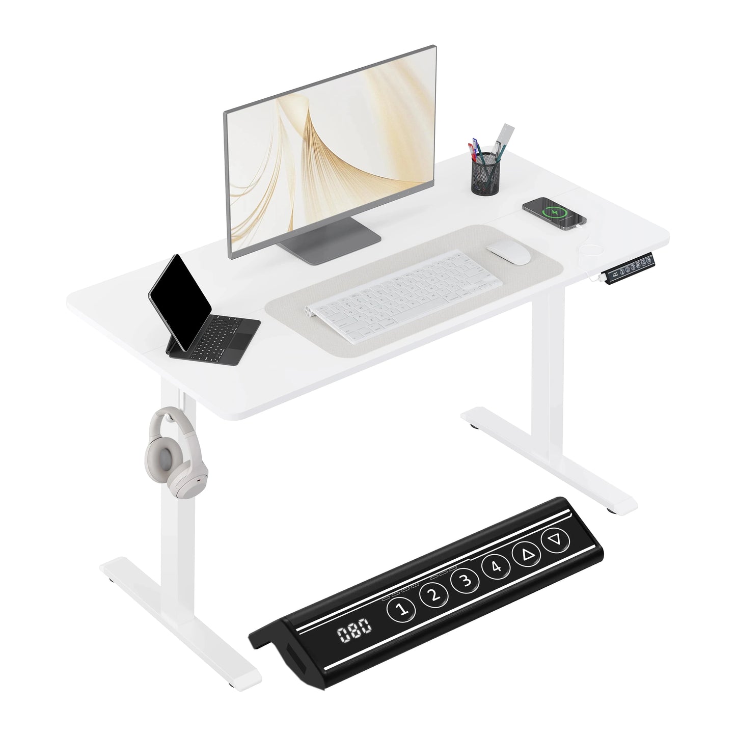 Bureau assis debout blanc