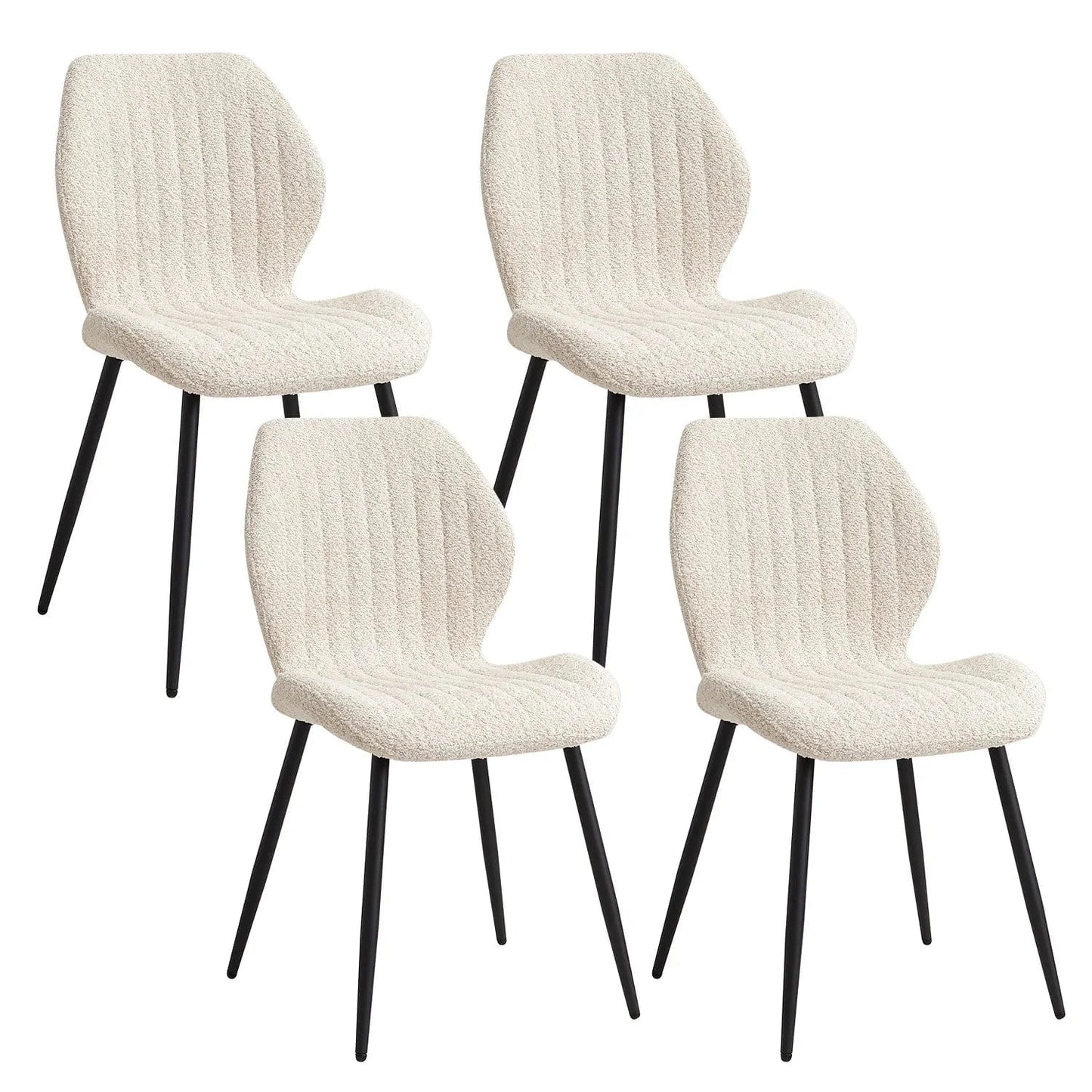 Chaise de réunion en tissu | SET DE 4