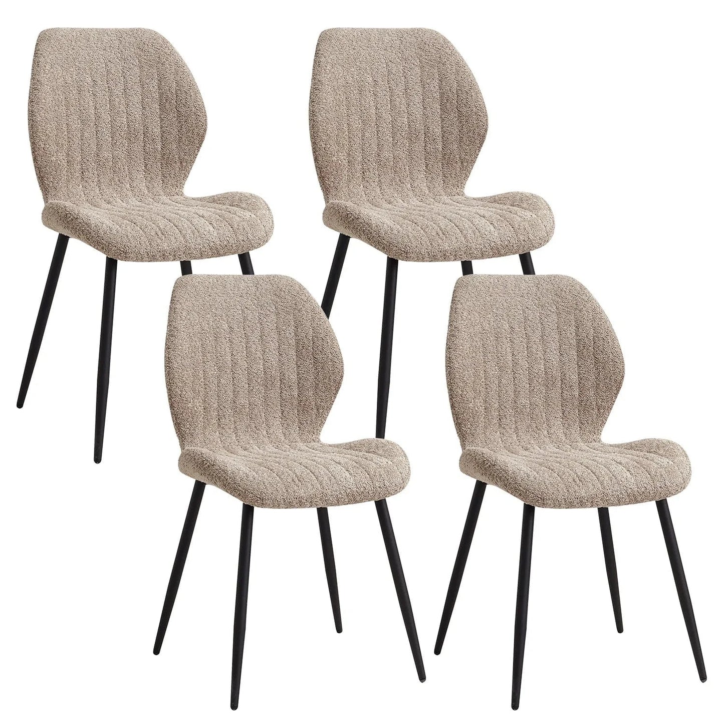 Chaise de réunion en tissu | SET DE 4
