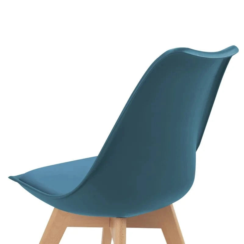 Chaises design nordiques pieds en bois de hêtre | SET de 6 pièces