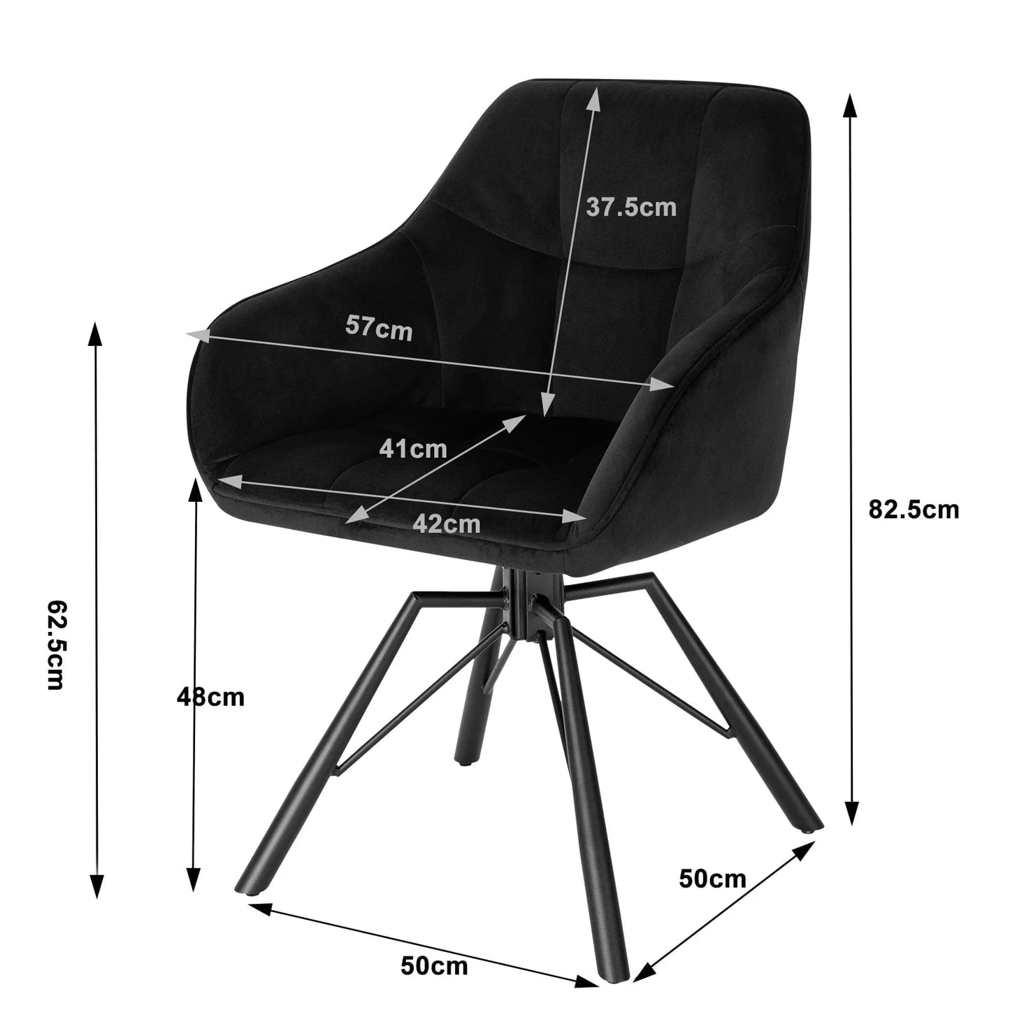 Chaise d'accueil design Chic | SET 2 PIÈCES