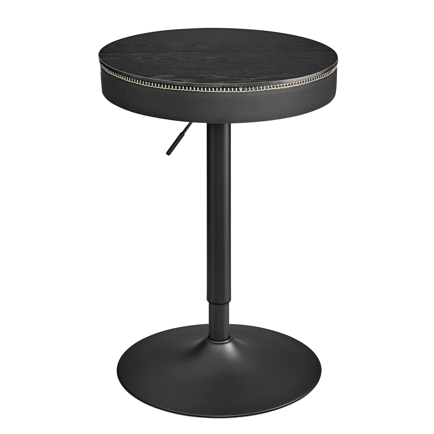 Table ronde haute aspect cuir