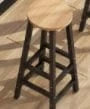 Table haute noir et bois
