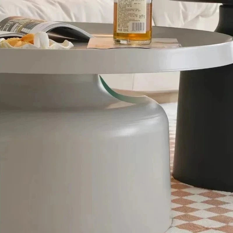 table basse ronde design metal