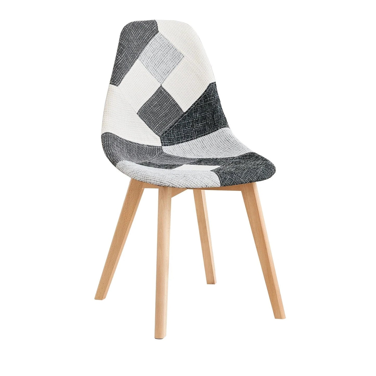 Chaise revêtement en tissu design nordique | SET de 4 chaises