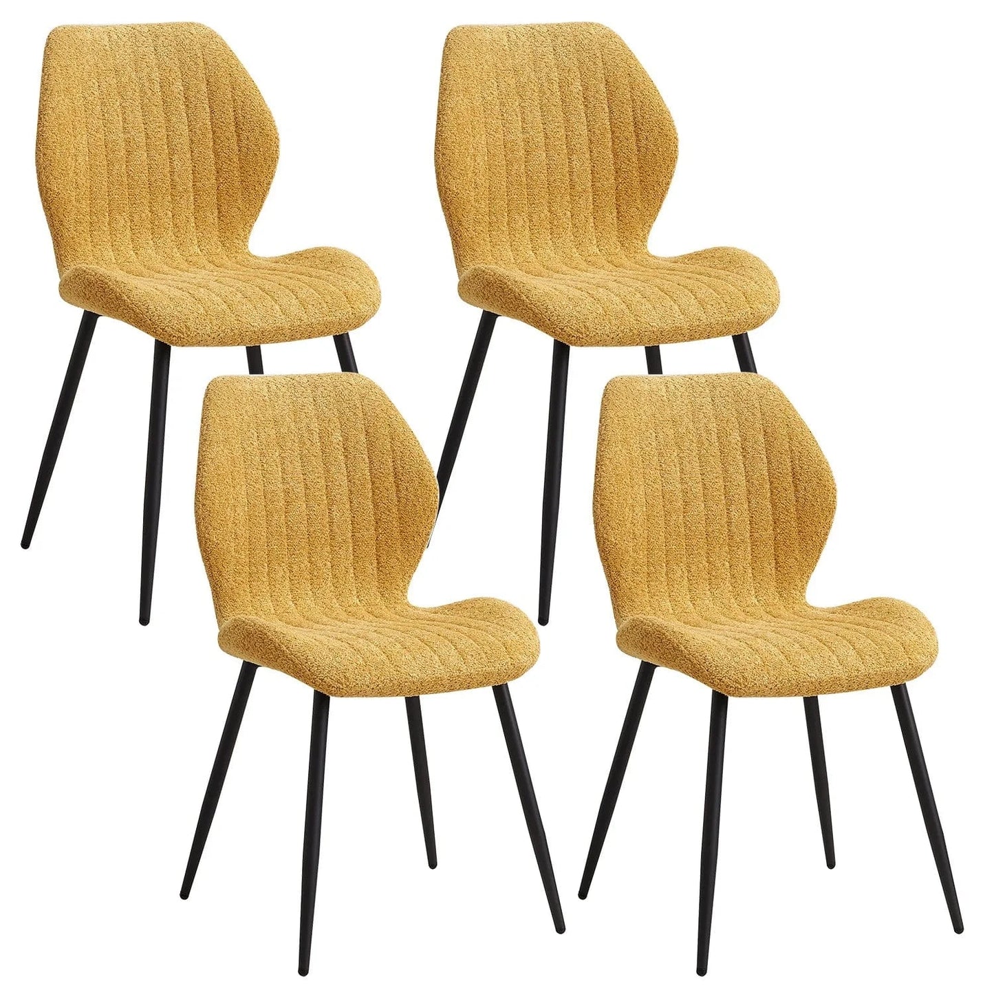 Chaise de réunion en tissu | SET DE 4