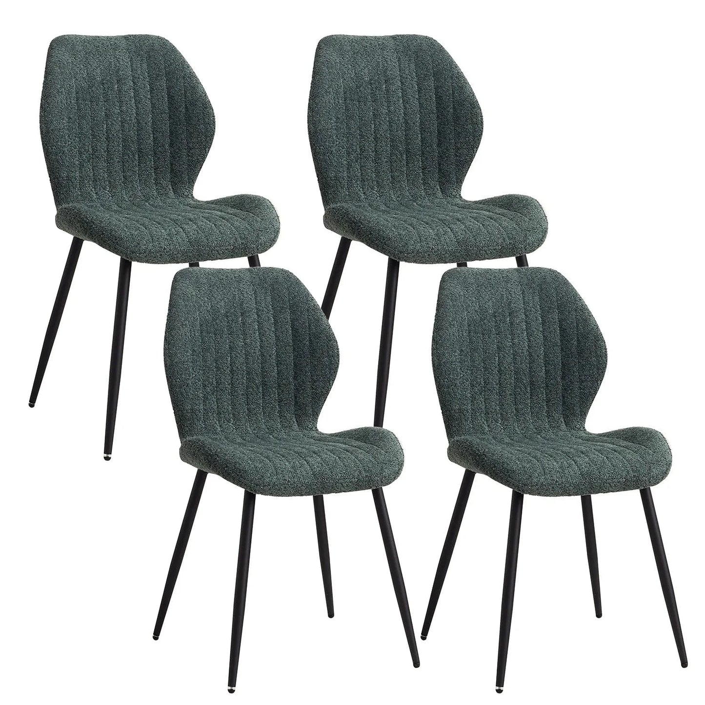 Chaise de réunion en tissu | SET DE 4