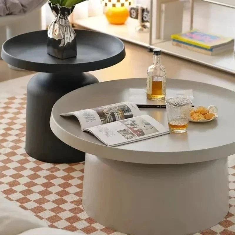 table basse ronde design metal