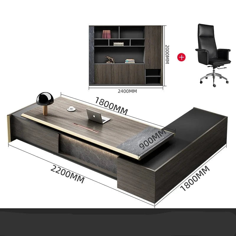 Bureau de direction en bois design moderne