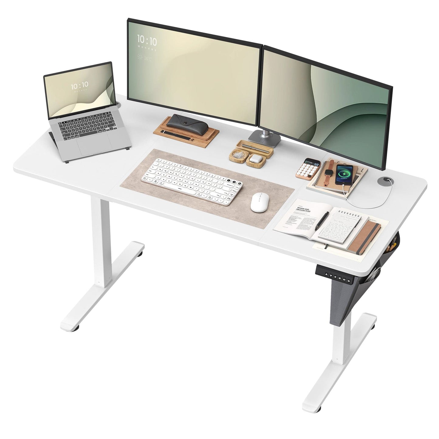 Bureau assis debout bois