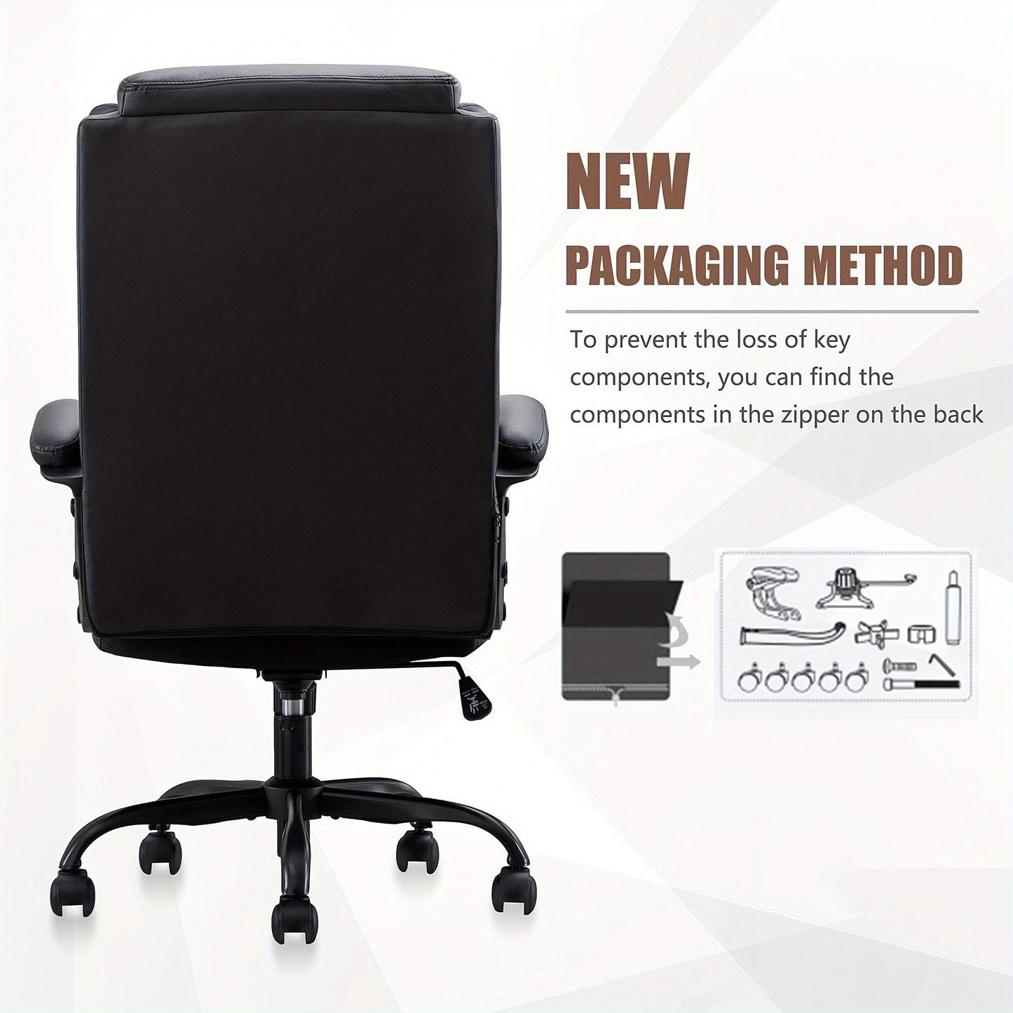 Chaise de bureau simili cuir