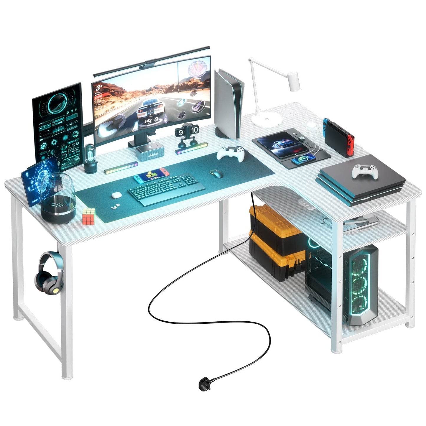 Bureau gamer angle 100 x 50 cm