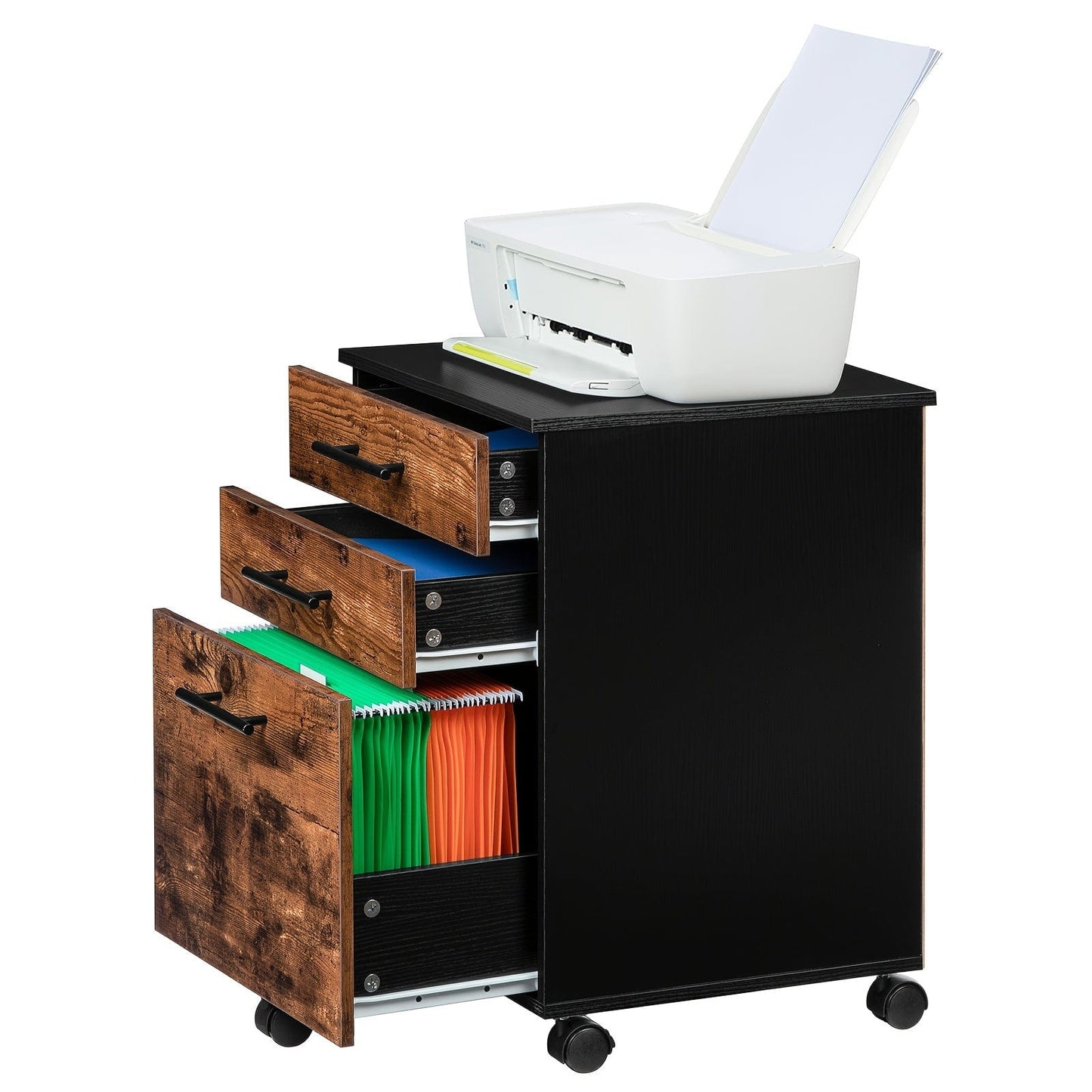 Caisson bureau style industriel