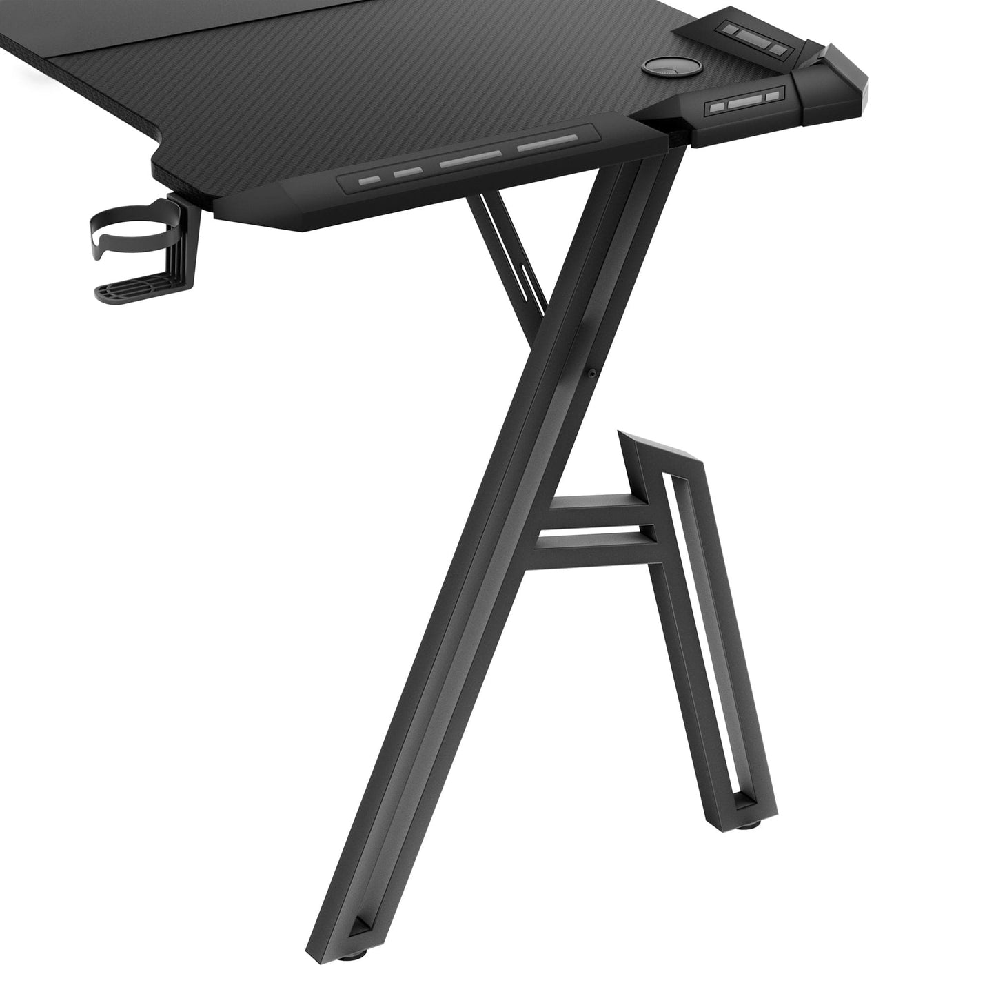 Bureau gamer plateau fibre carbone – 120 x 60 / 140 x 60 / 160 x 60