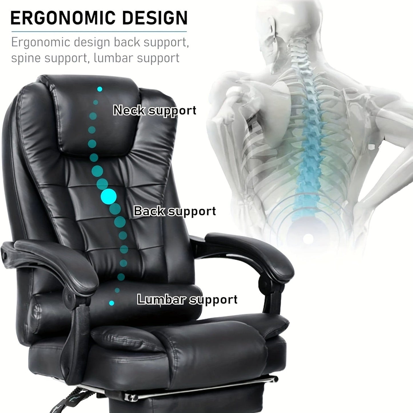 Chaise de bureau massante