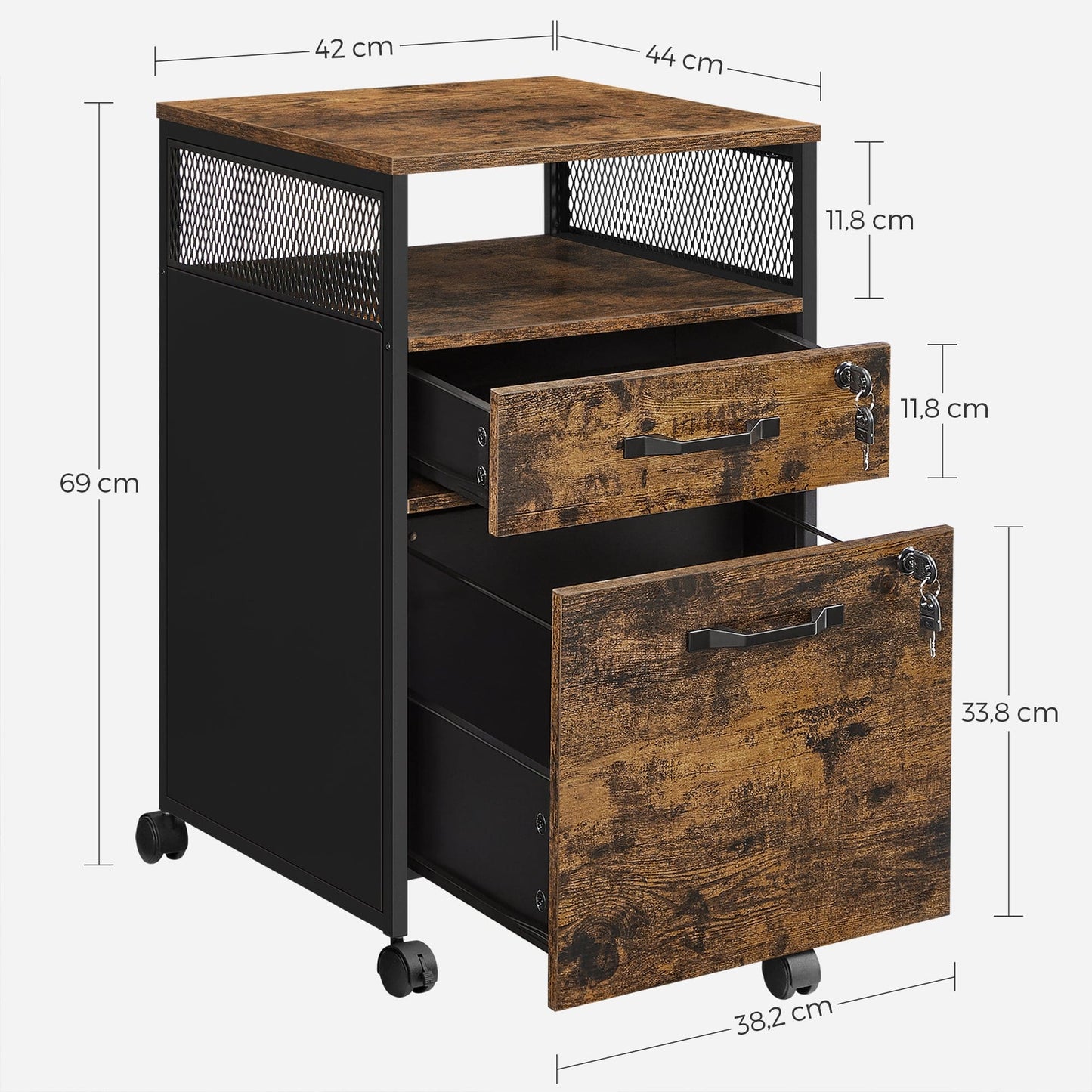 Caisson bois pour bureau