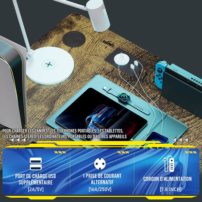 Bureau gamer angle 100 x 50 cm