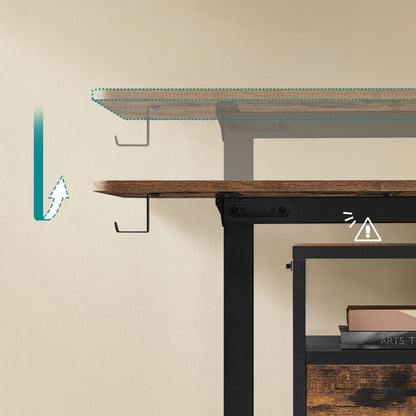 Bureau assis debout bois
