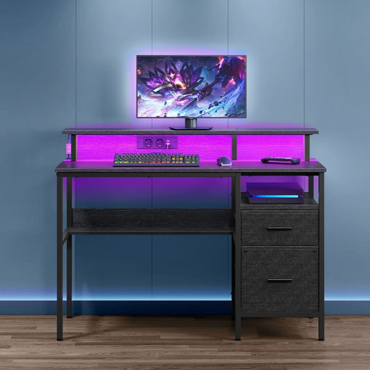 Bureau gamer led 120 cm