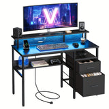Bureau gamer led 120 cm