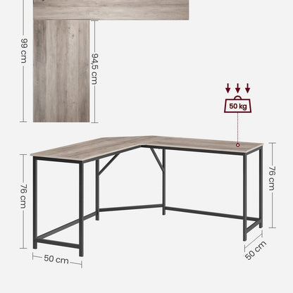 Bureau d'angle style industriel