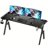Bureau gamer plateau fibre carbone – 120 x 60 / 140 x 60 / 160 x 60
