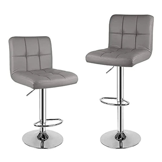 Chaise haute bureau design cuir | SET 2 PIÈCES