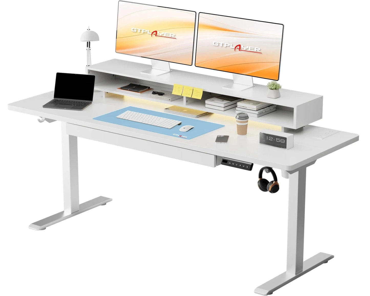 Bureau electrique avec rangement