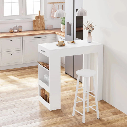 Table haute bois 2 personnes