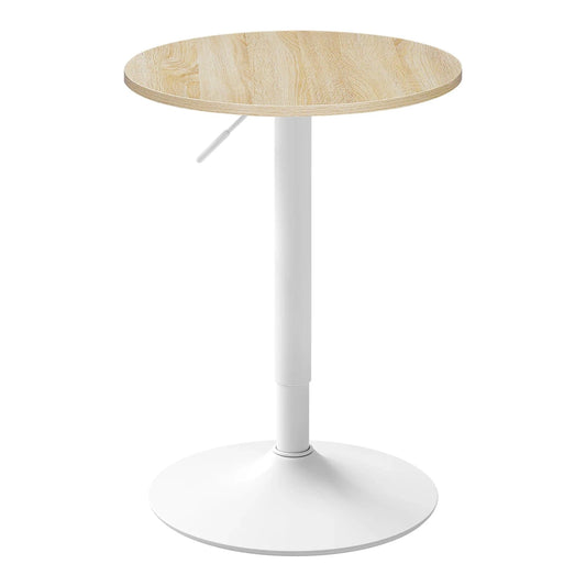 Table haute ronde bois