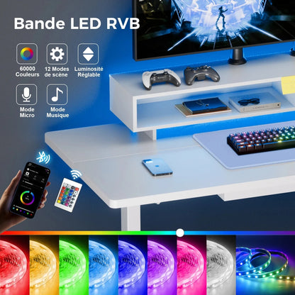 Bureau electrique avec rangement