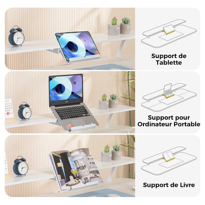Bureau assis debout blanc