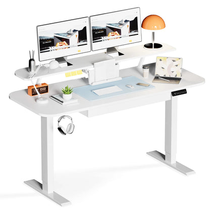 Bureau assis debout blanc