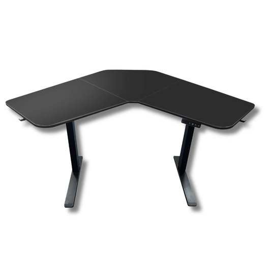 Bureau d'angle assis debout electrique