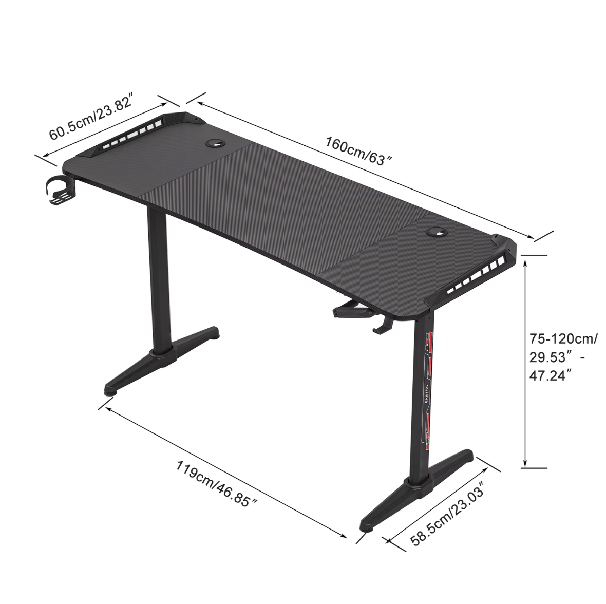 Bureau gamer electrique