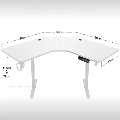Bureau d'angle électrique