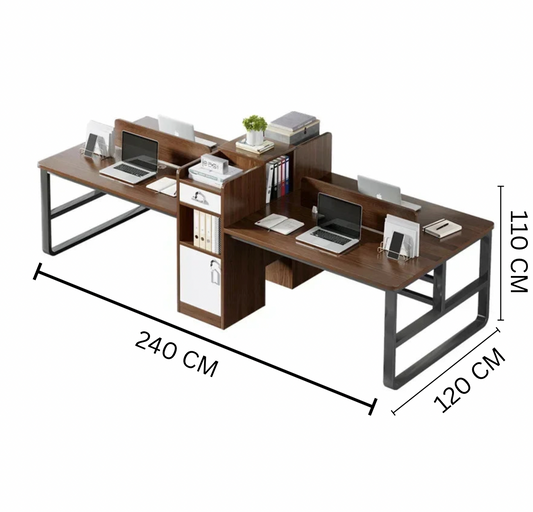 Bureau open space 4 personnes
