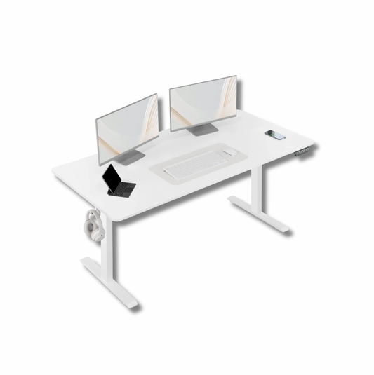 Bureau assis debout blanc