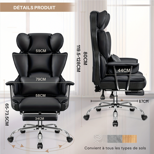Chaise de bureau confortable et design