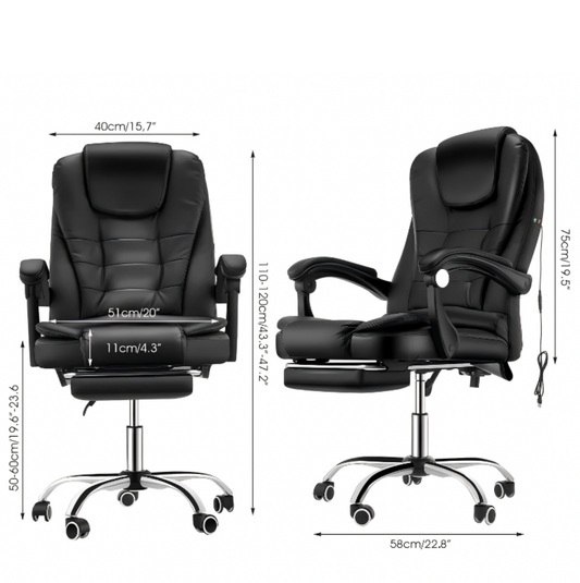 Chaise de bureau massante