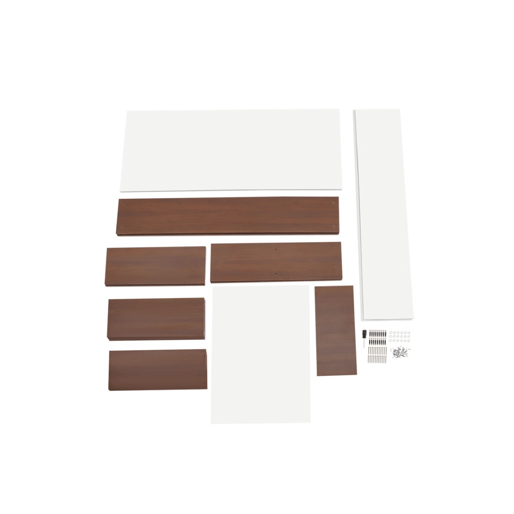 Bureau informatique avec étagère